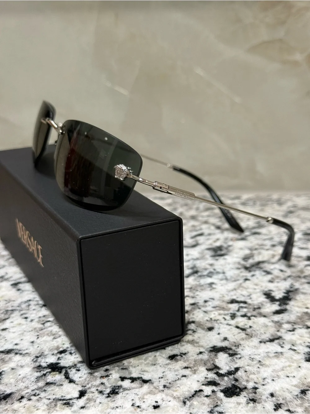 Versace Men’s Rimless Sunglasses